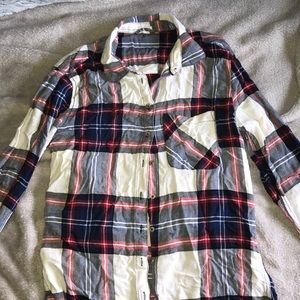 Red white and blue flannel